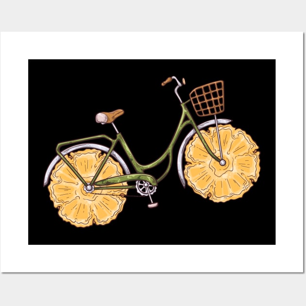 Pineapple Bike Wall Art by TambuStore